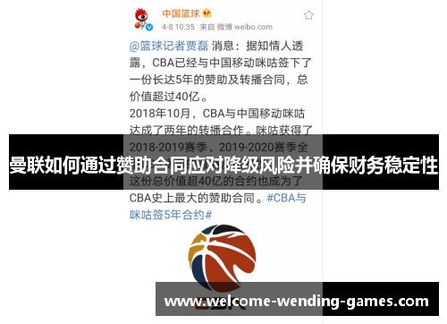 曼联如何通过赞助合同应对降级风险并确保财务稳定性 曼联如何通过赞助合同应对降级风险并确保财务稳定性